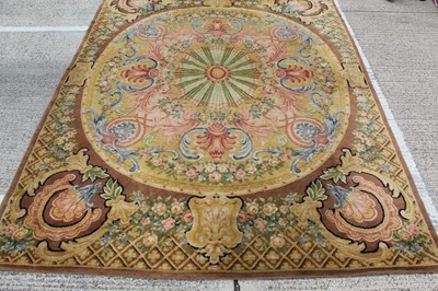 Lot 1400 - Large Aubusson style carpet