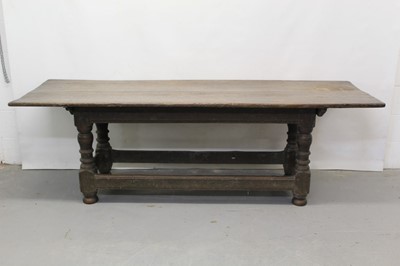 Lot 1207 - Fine 17th century oak refectory dining table