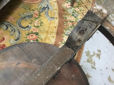 Lot 1206 - Rare 17th / 18th century oak demi-lune drop leaf side table