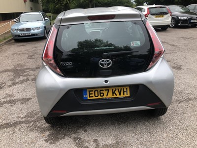 Lot 2 - 2017 Toyota Aygo X-Play VVT-I 1.0 petrol, Manual, Reg. No. EO17 KVH, 4,041 miles, finished in silver, MOT until 29th September 2020, supplied with V5, history file and two keys