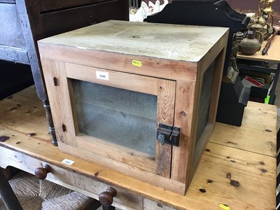 Lot 1049 - Antique pine meat safe