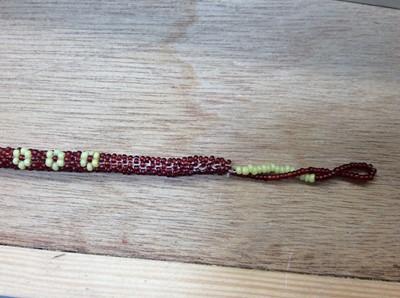 Lot 268 - Antique beadwork snake