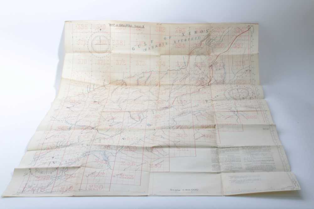 Lot 617 - First World War Trench Map of Gallipoli