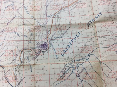 Lot 617 - First World War Trench Map of Gallipoli