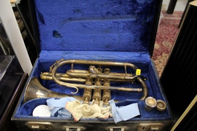Lot 90 - Boosey & Hawkes trumpet in case