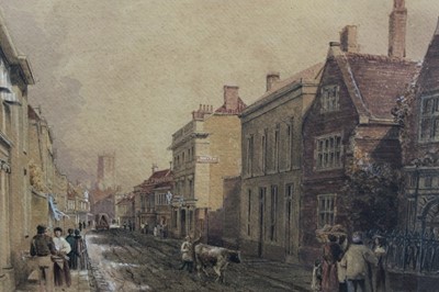 Lot 1024 - Fredeick Brett Russell Ipswich street scene watercolour