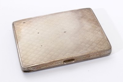 Lot 248 - Late 1920s ladies Silver and enamel cigarette case.