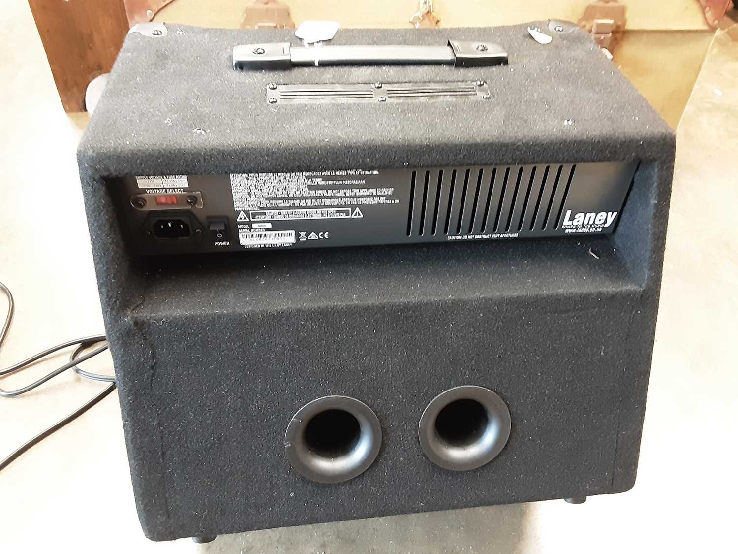 Lot 602 Laney Audiohub AH80 amplifier plus a guitar