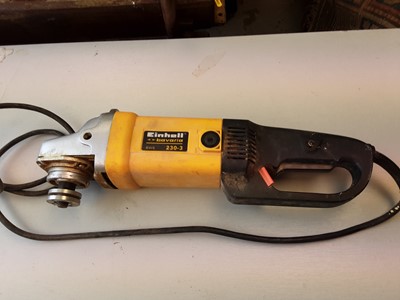 Lot 609 - Einhell electric angle grinder with accessories