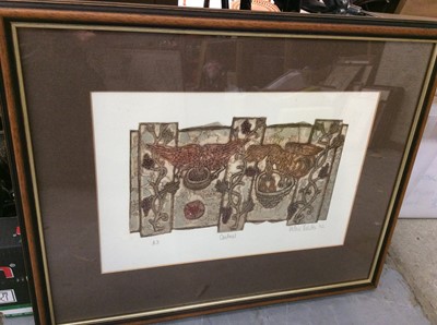 Lot 467 - Valerie Thornton artist proof- Cartmel, signed and dated ‘82, in glazed frame