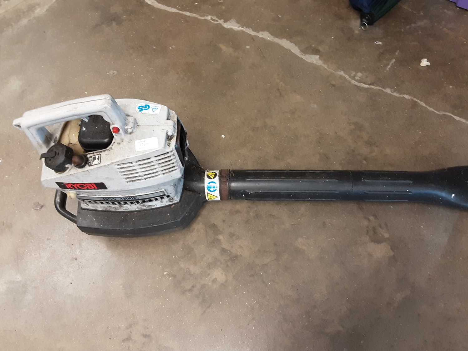 Lot 1065 Electric air compressor and a Ryobi petrol