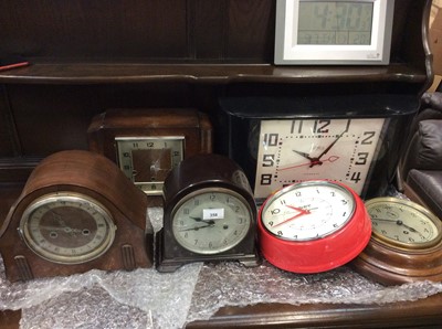 Lot 358 - Group mantle and wall clocks