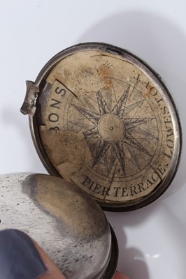 Lot 47 - Georgian silver pair cased pocket watch