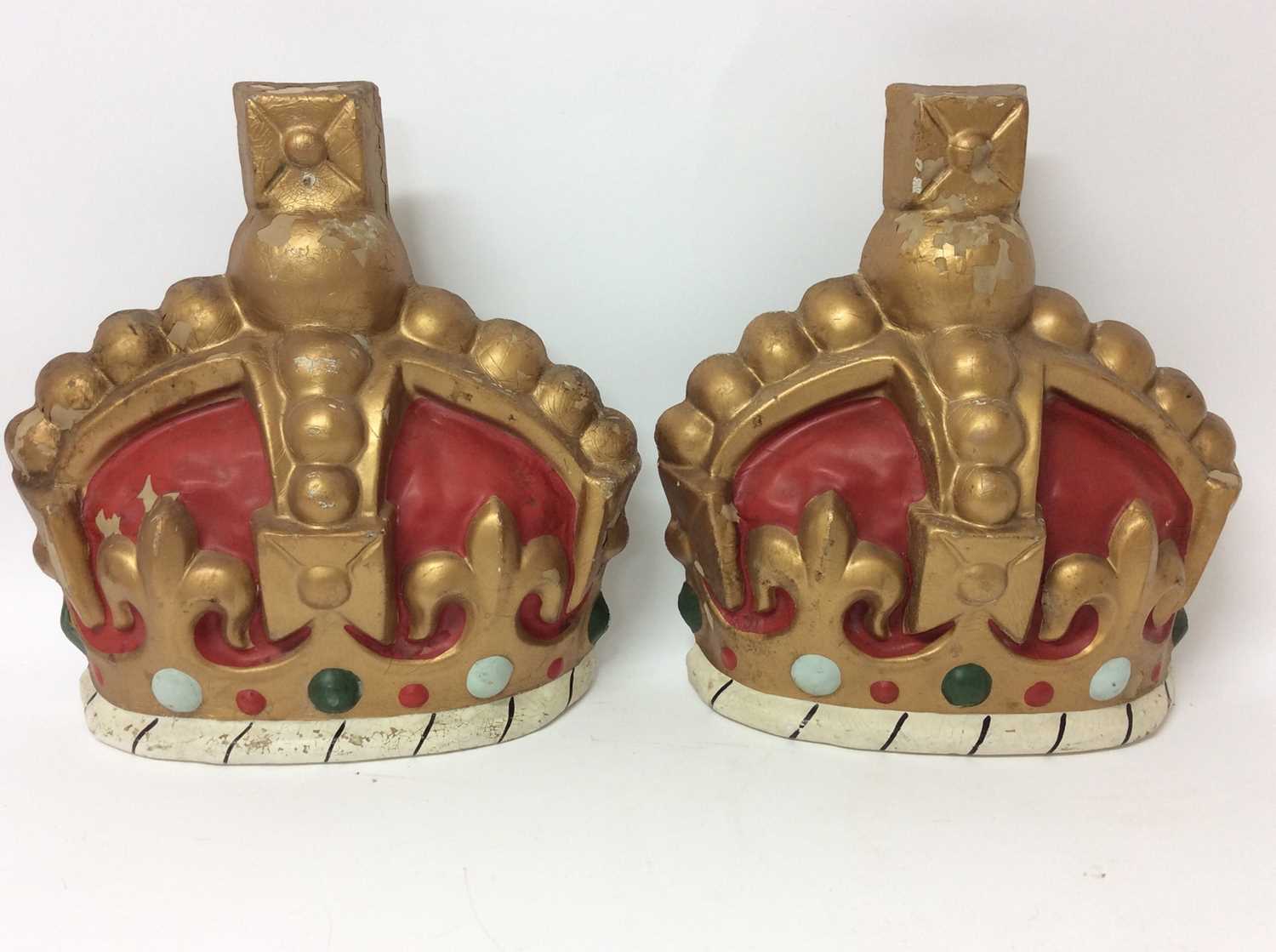 Lot 49 - Two 1930s King George VI coronation Kings crowns