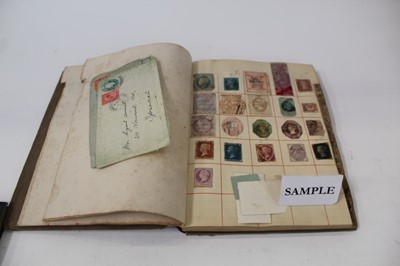 Lot 1122 - Two stamp albums, one with penny black, GB and World selection including early German and USA