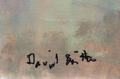 Lot 202 - David Britton, contemporary, oil on canvas - Gringleford Near Sheffield, signed, framed, 99cm x 75cm