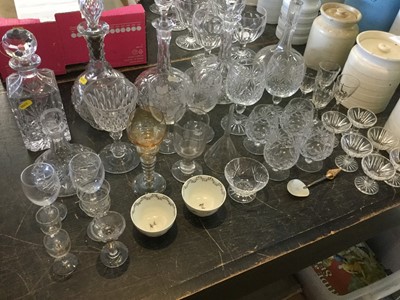 Lot 239 - Collection of glass decanters