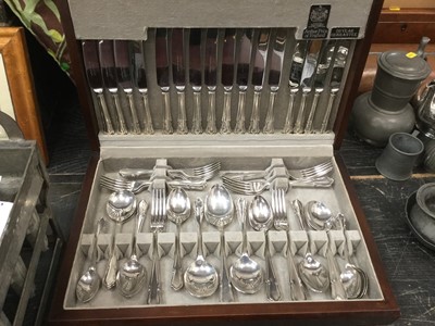 Lot 204 - 58 piece canteen of silver plated cutlery by Arthur Price