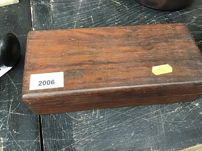 Lot 2006 - Salesman's samples of wood in box