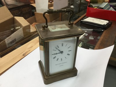 Lot 221 - Matthew Norman carriage clock