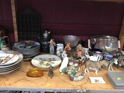 Lot 524 - Decorative ceramics, glass including Goss china, cloisonné etc