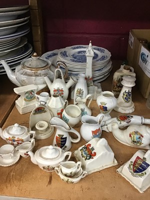 Lot 524 - Decorative ceramics, glass including Goss china, cloisonné etc