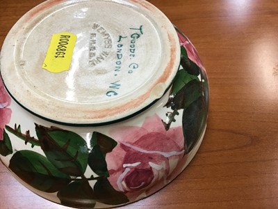 Lot 218 - Wemyss Ware cabbage Rose pattern bowl