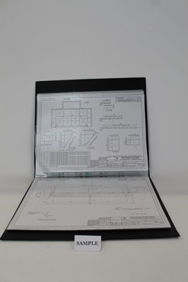 Lot 384 - Five folders of technical drawings for the Proteus Series 'Lightning' Asphalt Granulator