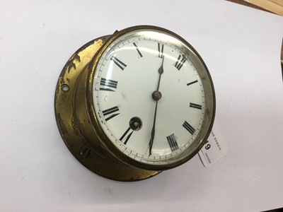 Lot 219 - Brass ships bulkhead clock