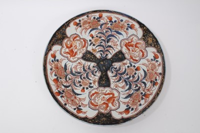 Lot 38 - Large 19th century Japanese Imari porcelain charger