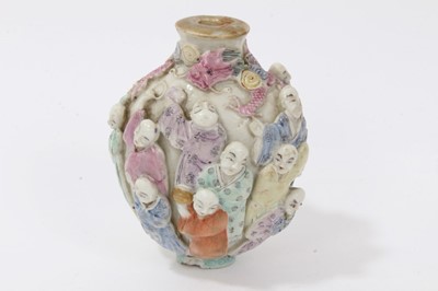 Lot 704 - 19th century Chinese porcelain snuff bottle