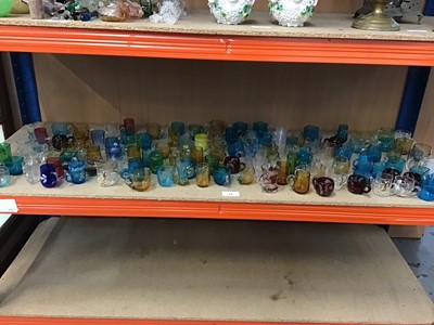 Lot 72 - Large quantity of assorted 19th C. Continental coloured glass miniature cups