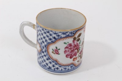 Lot 126 - 18th century Chinese porcelain coffee can and a 19th century Meissen pot and cover