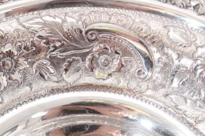 Lot 325 - A 19th century silver plated cake basket