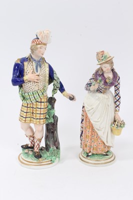 Lot 145 - A rare pair of Derby figures