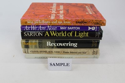 Lot 1261 - Books - collection of 22 first and other editions by May Sarton, the majority signed