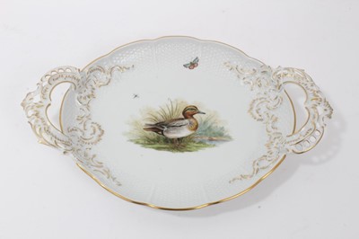 Lot 201 - A Ludwigsburg  two handled tray