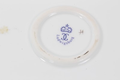 Lot 146 - A Ludwigsburg  two handled tray