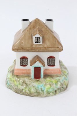 Lot 145 - Derby cottage shaped pastille burner
