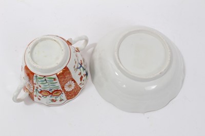 Lot 155 - Samson chocolate cup and saucer, in Worcester style