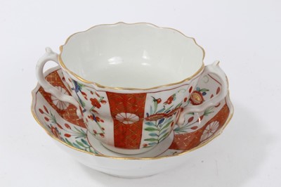 Lot 155 - Samson chocolate cup and saucer, in Worcester style