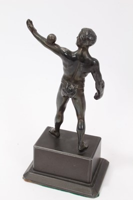 Lot 148 - A pair of Art Deco bronzed figures of sportsmen