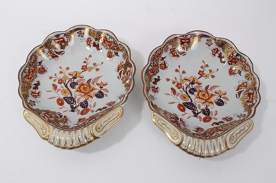 Lot 150 - Pair of Spode Stone China shell shaped dishes
