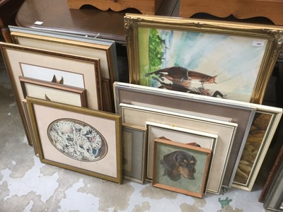 Lot 189 - Charles Clifford Turner 'Taff' and Mary Turner group of four watercolour studies and oils of amimals(Qty)