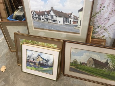 Lot 191 - Charles Clifford Turner 'Taff', group of four watercolour studies of houses and churches (qty)