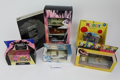 Lot 1434 - Corgi boxed selection of TV related models including Charles' Angels, Noddy, James Bond and others.