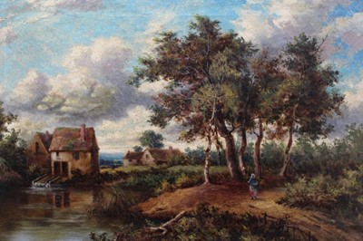 Lot 1092 - Manner of Abraham Hulk jnr. oil on canvas - Country landscape