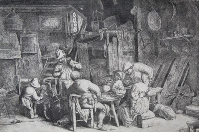 Lot 14 - Adriaen van Ostade (1610-1685) etching - The Breakfast, c1664