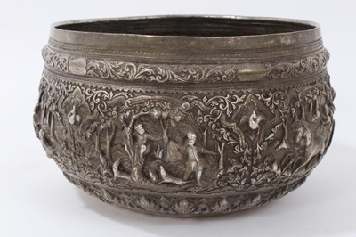 Lot 321 - Burmese silver bowl