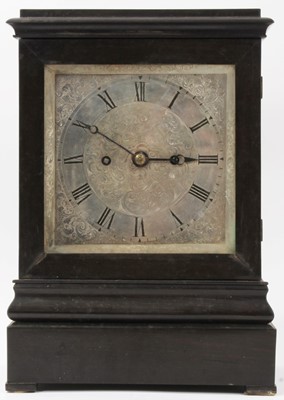 Lot 605 - 19th century Scottish bracket clock by Mitchell, Glasgow